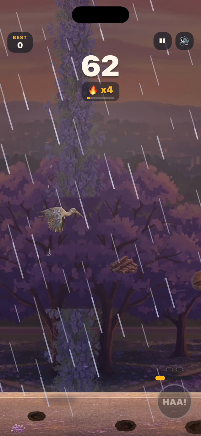 Gameplay screenshot: weathering a Highveld storm